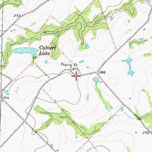 Topographic Map of Reed Sunshine Cemetery (historical), TX