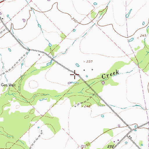 Topographic Map of Volga (historical), TX