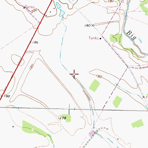Topographic Map of Rattlesnake Ranch, TX