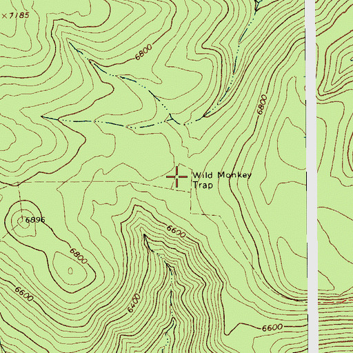 Topographic Map of Wild Monkey Trap, AZ