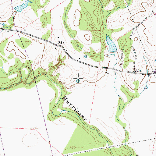 Topographic Map of Long Plantation, TX