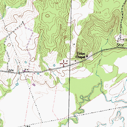 Topographic Map of Mose Owens Farm, TX