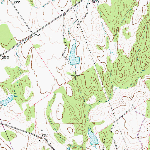 Topographic Map of Boseman Blacksmith, TX