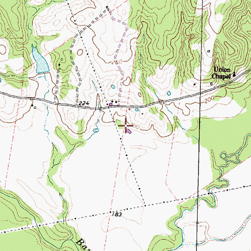 Topographic Map of Wilmore Farm, TX