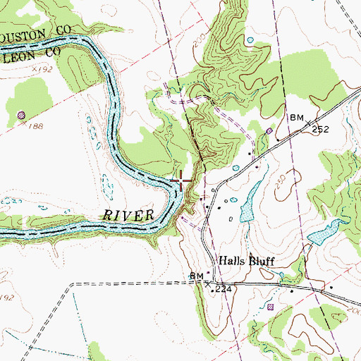 Topographic Map of Trinity River Loading and Landing, TX