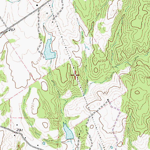 Topographic Map of Union Chapel Baptist Church, TX