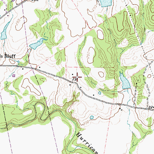 Topographic Map of Iron Bridge, TX