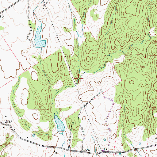 Topographic Map of Rendal Saw Mill (historical), TX