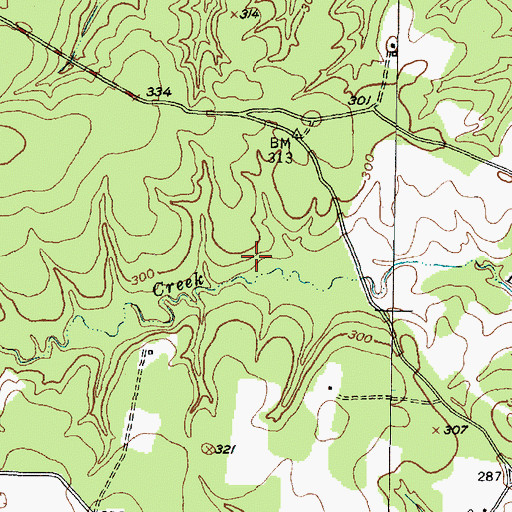 Topographic Map of Fog Town, TX