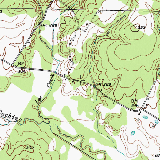 Topographic Map of Colthorp Presbyterian Church (historical), TX