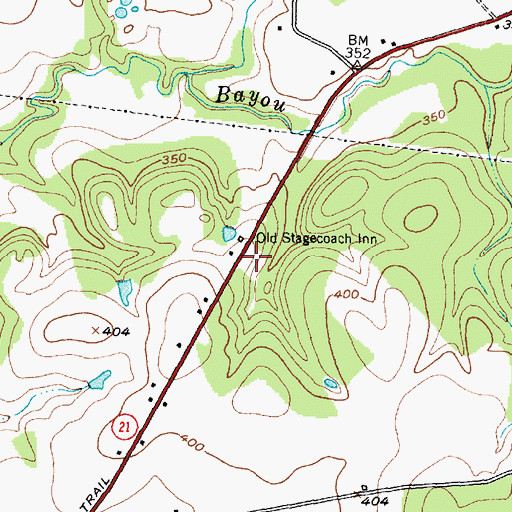 Topographic Map of Rice Cemetery, TX