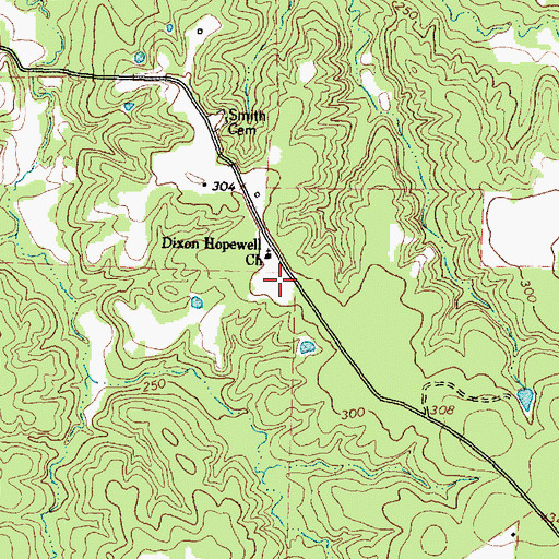 Topographic Map of Salt Branch School (historical), TX