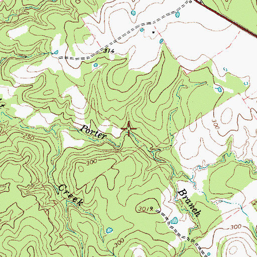 Topographic Map of Old Groves School, TX