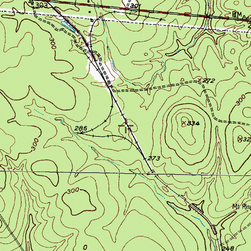 Topographic Map of Neff Train Stop (historical), TX