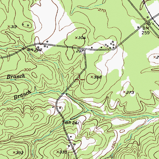 Topographic Map of Henry U Payne Cotton Gin (historical), TX