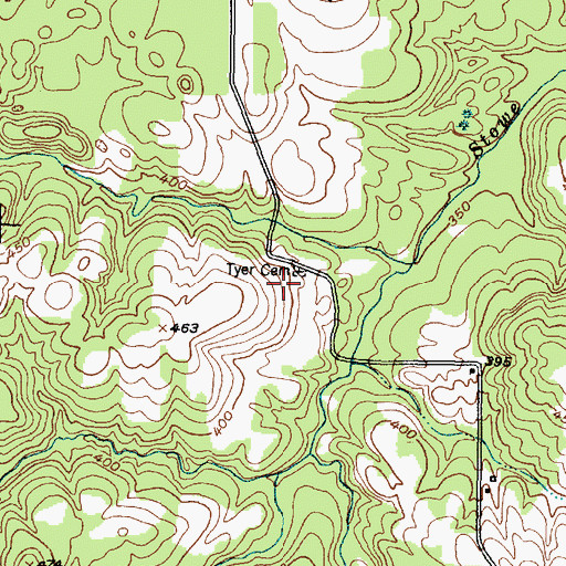 Topographic Map of Lone Star Baptist Church (historical), TX
