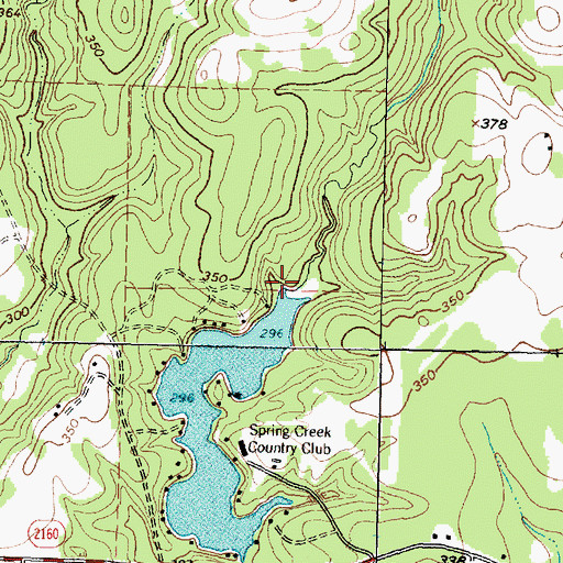 Topographic Map of Spring Creek, TX