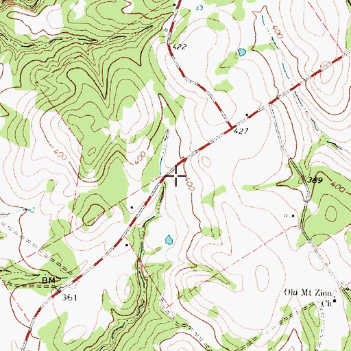 Topographic Map of Lynwood Cemetery, TX