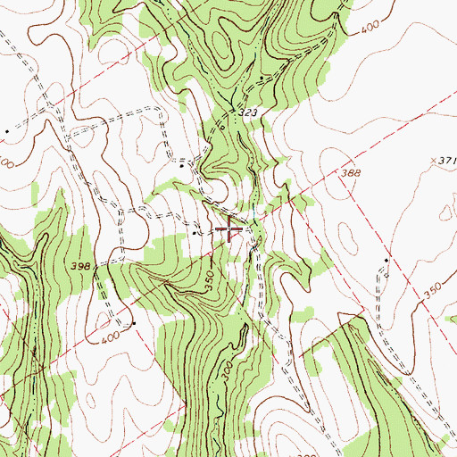 Topographic Map of Ladyville School, TX