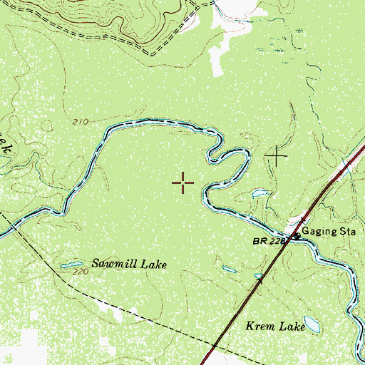 Topographic Map of Kennedy Crossing, TX