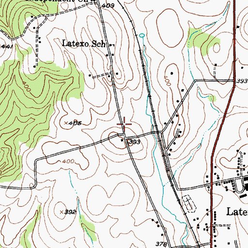Topographic Map of Oldham, TX