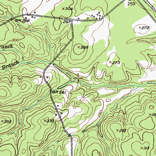 Topographic Map of Thomas Jefferson Payne Home, TX
