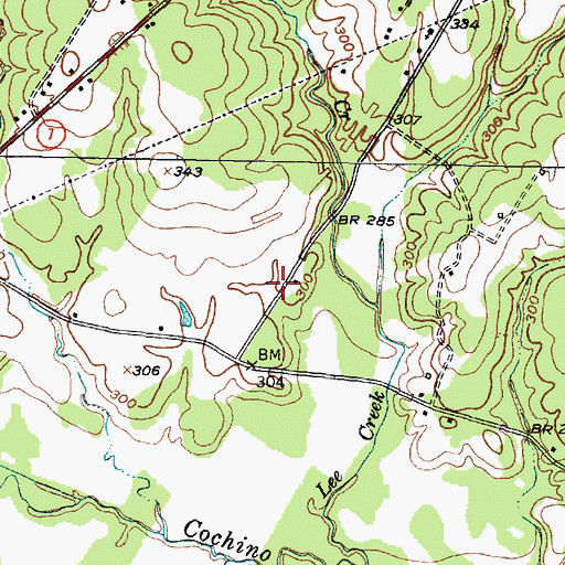 Topographic Map of Rosenwald School Historical Marker, TX