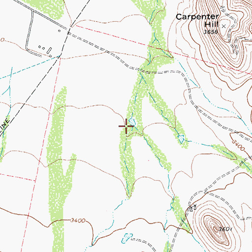 Topographic Map of Weinacht Draw, TX