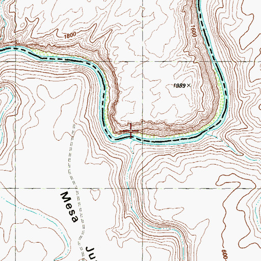Topographic Map of San Francisco Crossing, TX