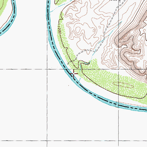 Topographic Map of Lozier Crossing, TX