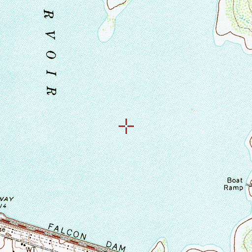 Topographic Map of Government Cove, TX
