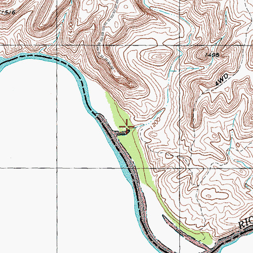 Topographic Map of Cold Canyon, TX