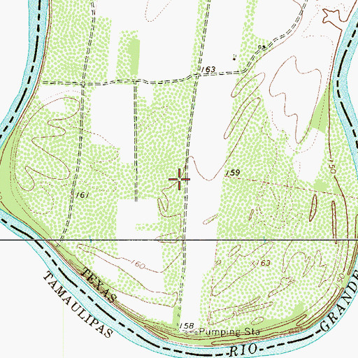 Topographic Map of Garceo Bend, TX