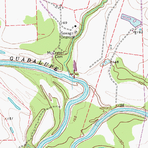 Topographic Map of Gohlke Creek, TX