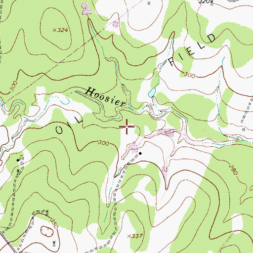 Topographic Map of Henze Oil Field, TX