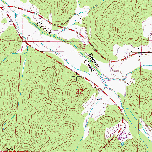 Topographic Map of Pilgrim Church (historical), AL
