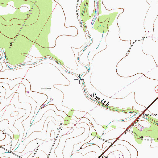Topographic Map of Salt Creek, TX