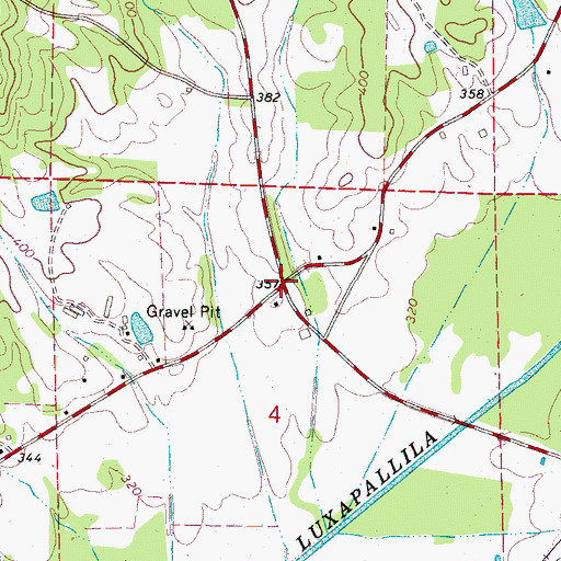Topographic Map of Renfroe Valley, AL