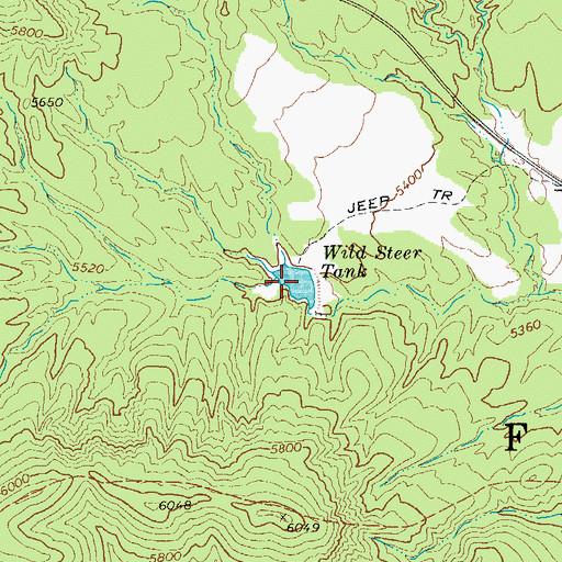 Topographic Map of Wild Steer Tank, AZ