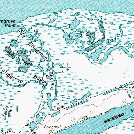 Topographic Map of Goat Island, TX