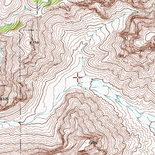 Topographic Map of Little Victorio Canyon, TX