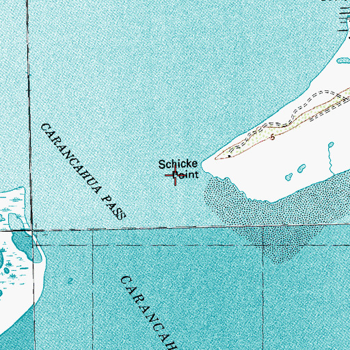 Topographic Map of Schicke Point, TX