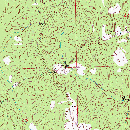 Topographic Map of Simmons School (historical), AL
