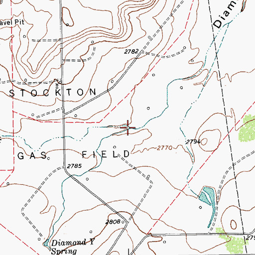 Topographic Map of Leon Creek, TX