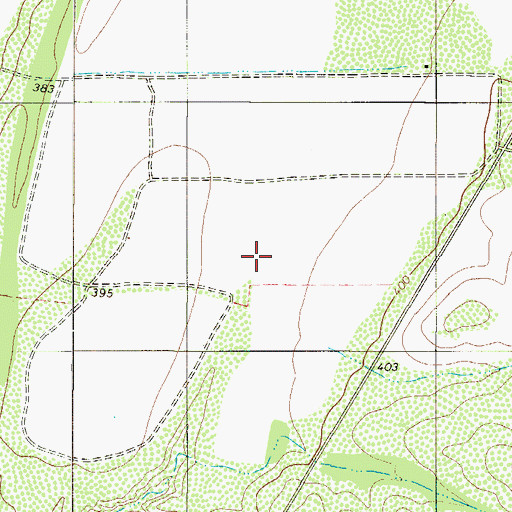 Topographic Map of El Cenizo, TX