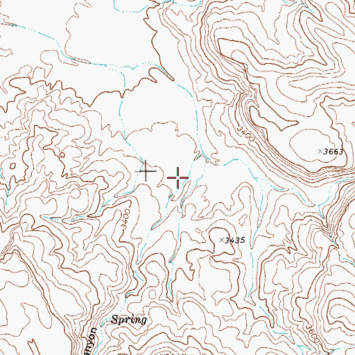 Topographic Map of Apache Canyon, TX