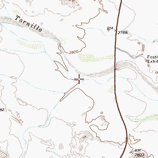 Topographic Map of Avery Canyon, TX