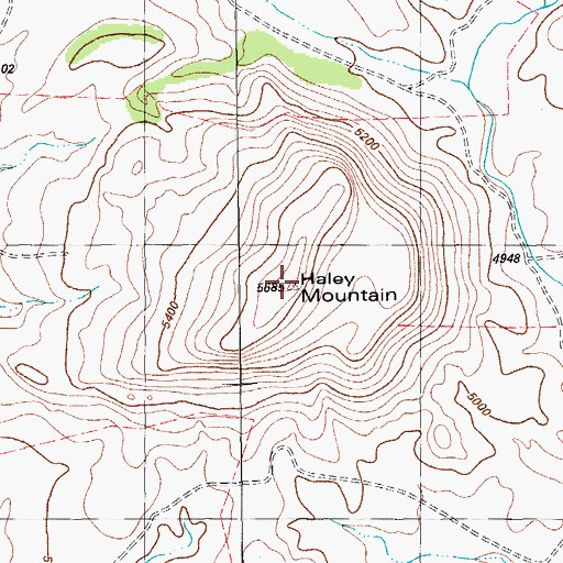 Topographic Map of Cathedral Mountain, TX
