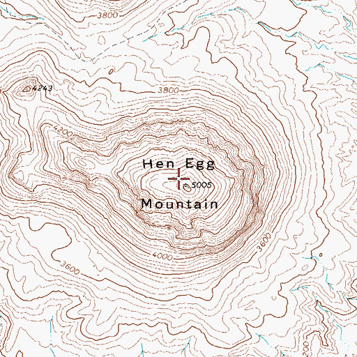 Topographic Map of Hen Egg Mountain, TX