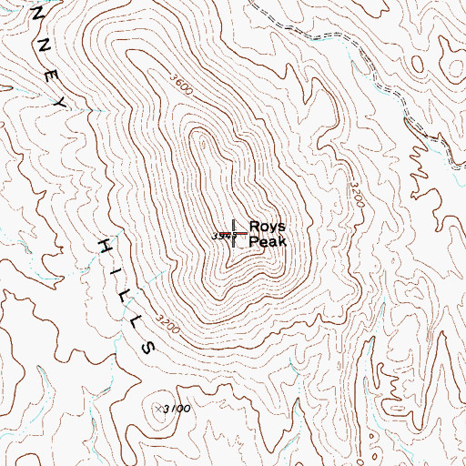 Topographic Map of McKinney Hills, TX